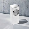 Silver Plated Tower Desk Clock