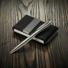 Gift Set with Leather Business Card Case and Pen